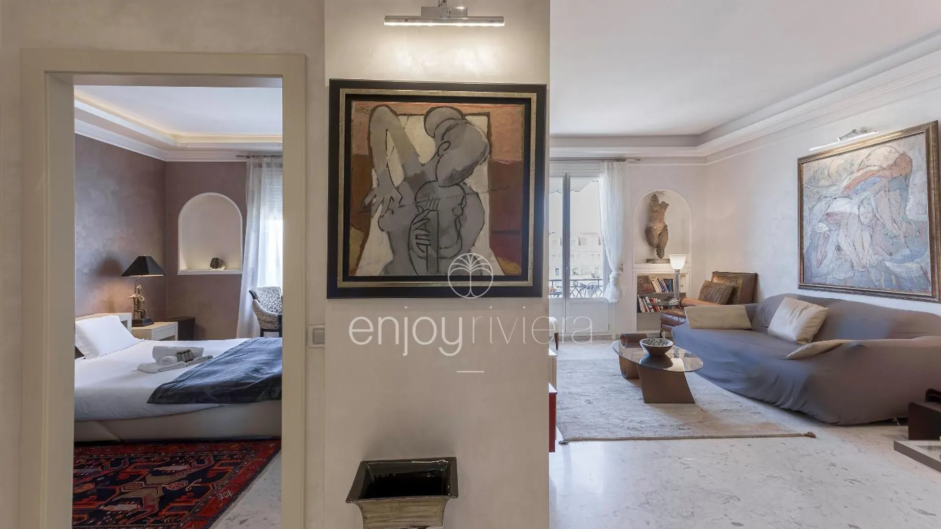 Palais Miramar Suite Art Modern - Derniere Etages Vue Mer - 75M De Confort - En Face Des Plages -Wifi - Clim Cannes 0*,