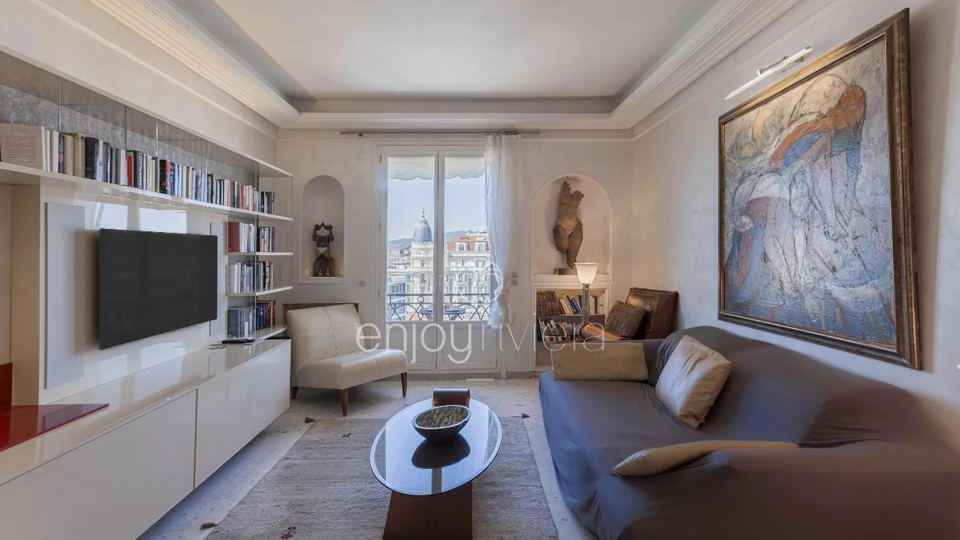 Palais Miramar Suite Art Modern - Derniere Etages Vue Mer - 75M De Confort - En Face Des Plages -Wifi - Clim Cannes 0*,  Frankrike